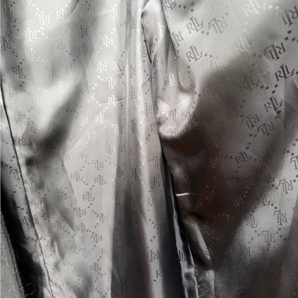 Black Wool Blend Reefer Coat Size 10 – Longline Notched Lapel Peacoat NWOT - Picture 13 of 17